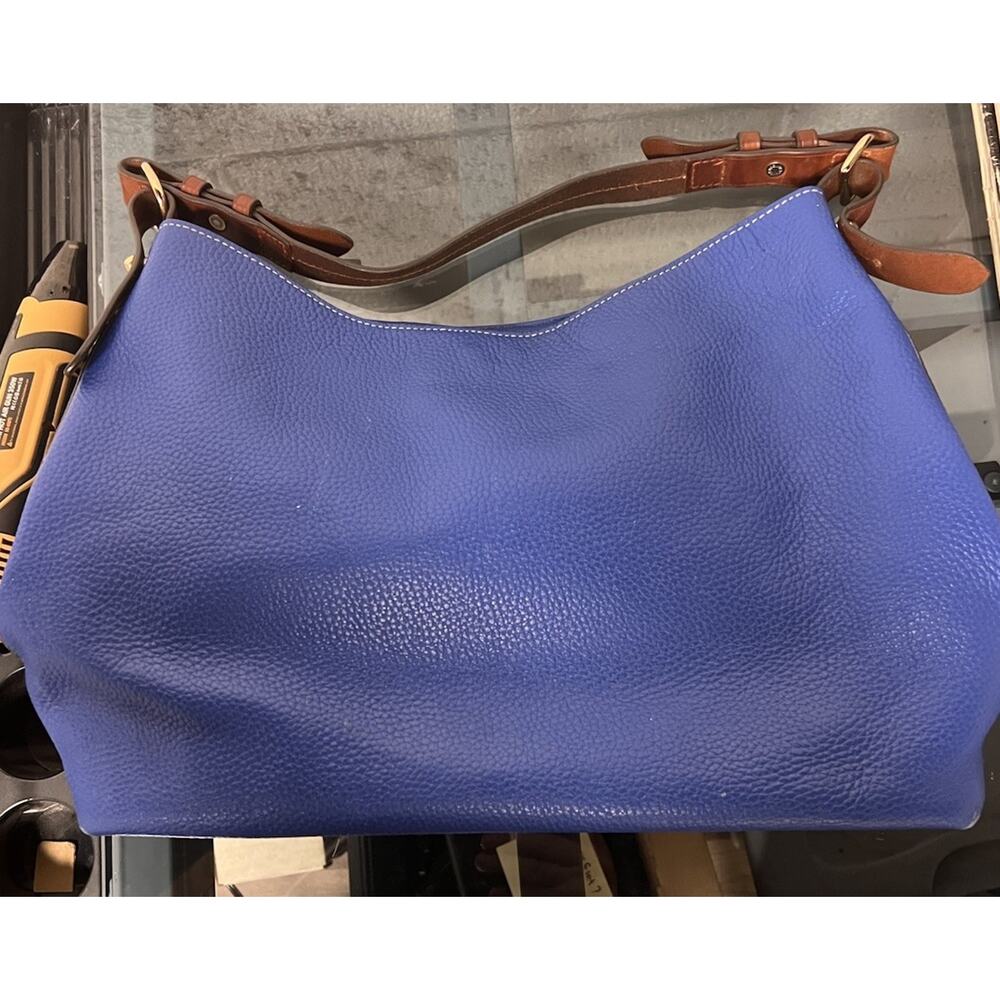 Dooney & Bourke Authentic Pebble Hobo Shoulder Handbag Bag - Blue - Picture 8 of 8